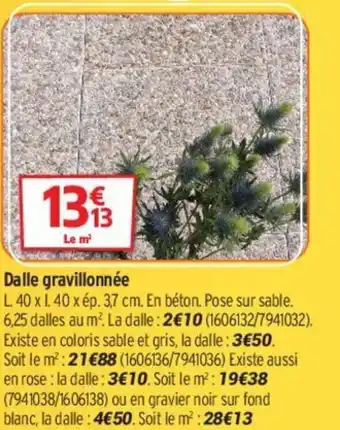 Bricorama Dalle Gravillonnée offre
