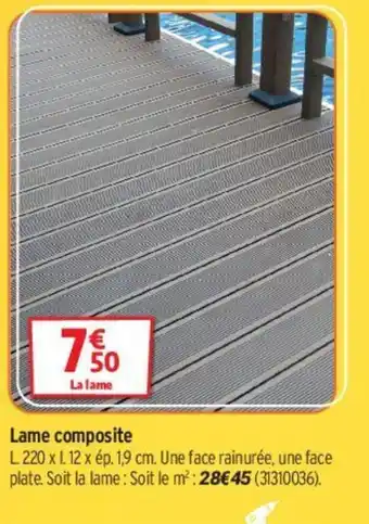 Bricorama Lame Composite offre
