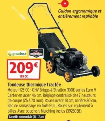 Bricorama Tondeuse Thermique Tractée offre