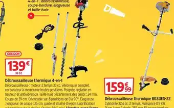 Bricorama Débroussailleuse Thermique 4-en-1 offre