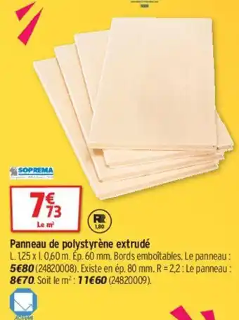 Bricorama Panneau De Polustyréne Extrudé offre