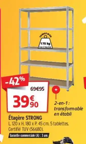 Bricorama étagére Strong offre