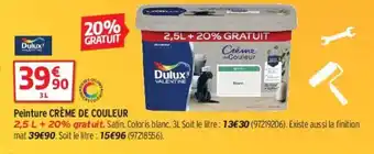 Bricorama Peinture Créme De Couleur offre