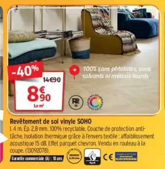 Bricorama Revetement De Sol Vinyle SOHO offre