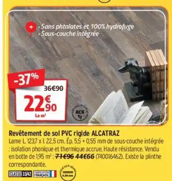 Bricorama Revetemen De Sol PVC Rigide Alcatraz offre