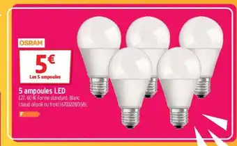Bricorama 5 Ampoules Led offre