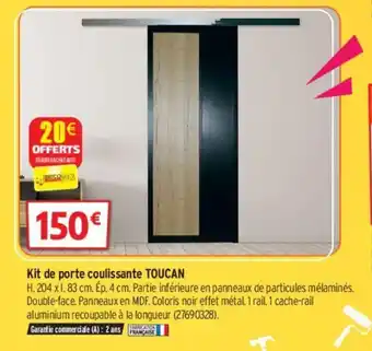 Bricorama Kit De Porte Coulissante Toucan offre