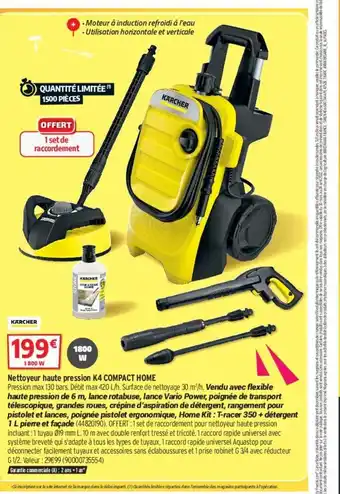 Bricorama Nettoyeur Haute Pression K4 Compact Home offre