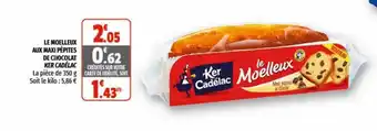 Coccimarket Le Moelleyx Aux Maxi Pépites De Chocolat Ker Cadélax offre