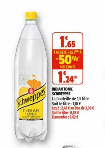 Coccimarket Indian Tonix Schweppes offre