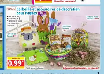Norma Corbeille Et Accessoires De Décoration Pour Paques offre