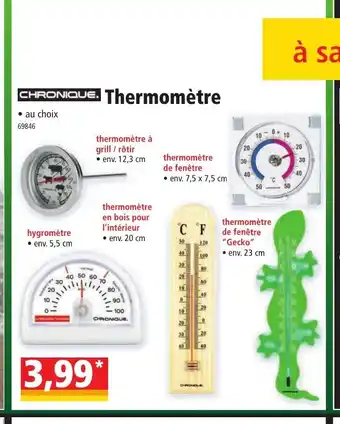 Norma Thermométre offre