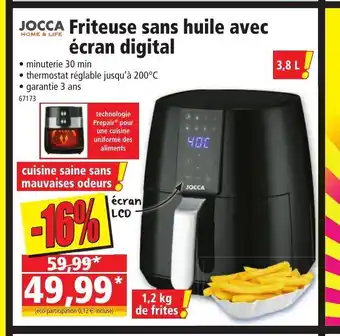 Norma Friteuse Sans Huile Avec écran Digital offre