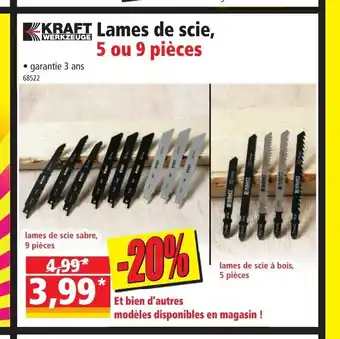 Norma Lames De Scie, 5 ou 9 piéces offre