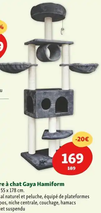 Maxi Zoo Hamiform arbre à chat gaya offre