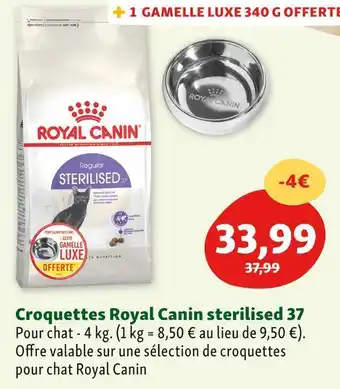 Maxi Zoo Royal canin croquettes sterilised offre