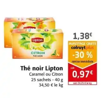 Colruyt Thé noir Lipton offre