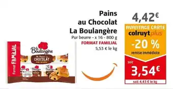 Colruyt Pains au Chocolat La Boulangère offre
