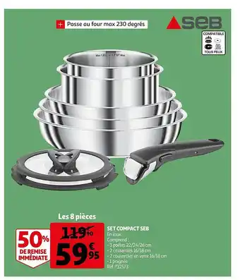 Auchan Set Compact Seb offre