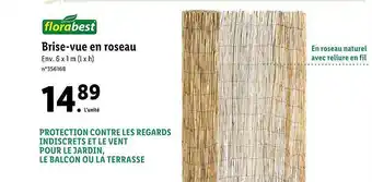 Lidl Brise-vue En Roseau Florabest offre