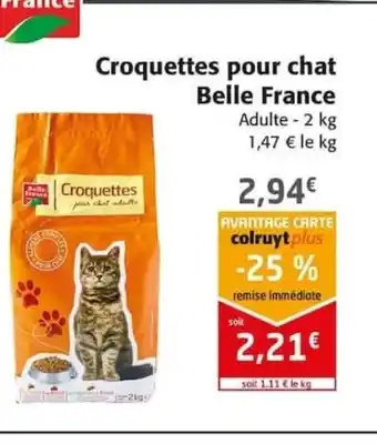 Colruyt Croquettes pour chat Belle France offre