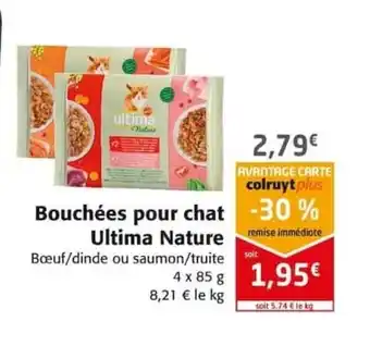 Colruyt Bouchées pour chat Ultima Nature offre