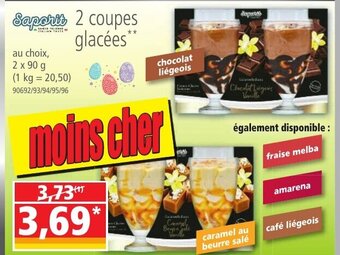 Norma 2 coupes glacées offre