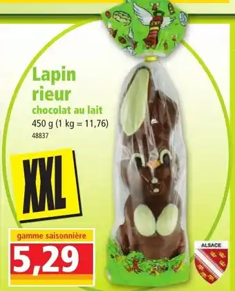 Norma Lapin rieur offre