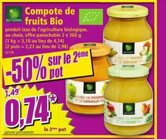 Norma Compote de fruits Bio offre