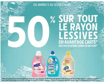 Intermarché Bon plan sur tout le rayon lessives offre