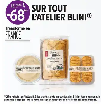 Blini bon plan sur tout l'atelier blini