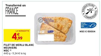 Intermarché Filet de merlu blanc meuniere msc offre