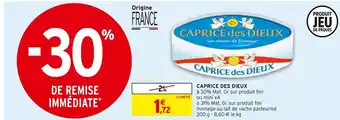 Intermarché Caprice des dieux caprice des dieux offre