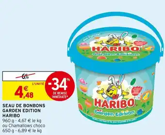 Intermarché Haribo seau de bonbons garden edition offre