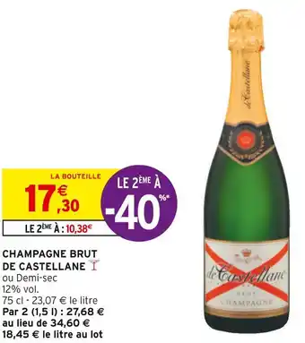 Intermarché De castellane champagne brut offre