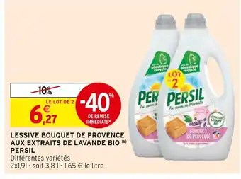 Intermarché Persil lessive bouquet de provence aux extraits de lavande bio offre