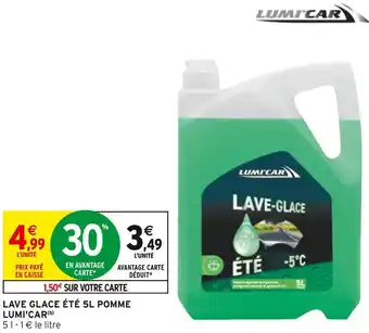Intermarché Lumi'car lave glace été 5l pomme offre