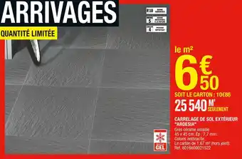 Brico Dépôt Carrelage de sol extérieur "ardesia" offre