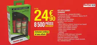 Brico Dépôt Fischer kit scellement chimique offre