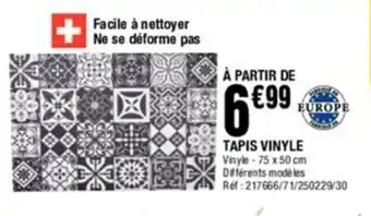 La Foir'Fouille Tapis vinyle offre