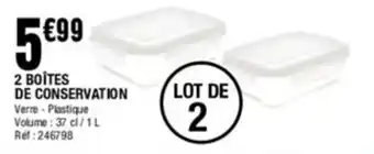 La Foir'Fouille 2 Boîtes conservation offre
