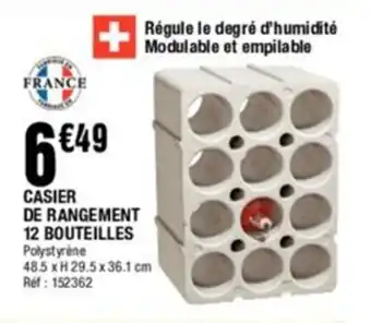 Casier de rangement 12 bouteilles