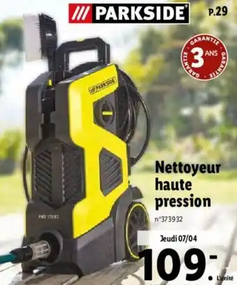 Lidl Nettoyeur haute pression offre
