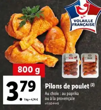 Lidl Pilons de poulet offre