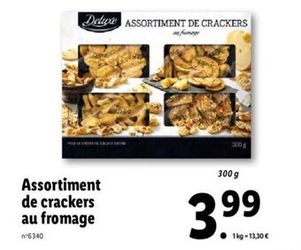 Lidl Assortiment de crackers au fromage offre