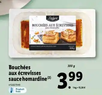Lidl Bouchées aux écrevisses sauce homardine offre