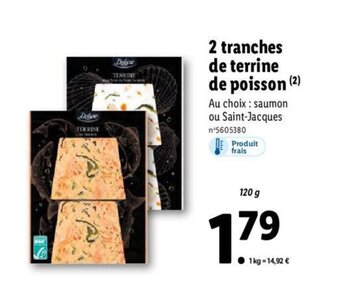 Lidl 2 Tranches de terrine de poisson offre