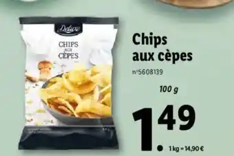 Lidl Chips aux cèpes offre