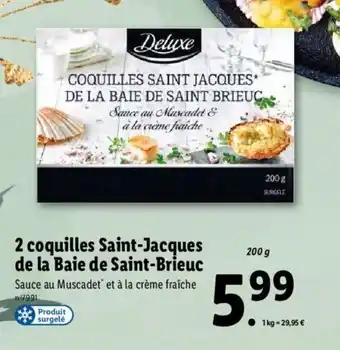 2 Coquilles saint-jacques de la baie de saint-brieuc
