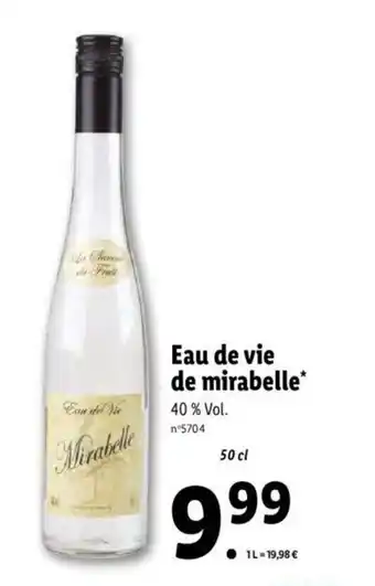 Eau de vie de mirabelle